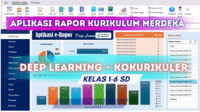 Aplikasi Rapor Kurikulum Merdeka Deep Learning dan Kokurikuler
